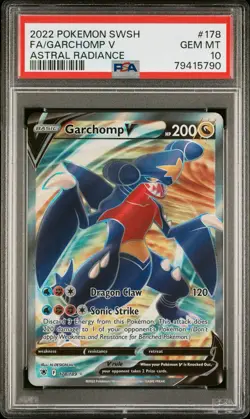 2022 POKEMON SWORD & SHIELD ASTRAL RADIANCE #178 FULL ART/GARCHOMP V PSA 10 - Image 1