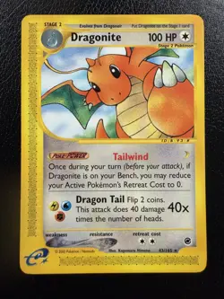 Dragonite 43/165 Non Holo Rare Expedition Pokemon TCG NM/LP - Image 1