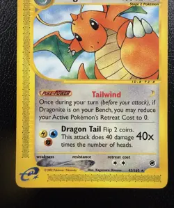 Dragonite 43/165 Non Holo Rare Expedition Pokemon TCG NM/LP - Image 3