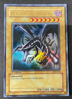 Red-Eyes Black Dragon LOB 1st Ed Yu-Gi-Oh! Ultra Rare English USA Asian cxlit0fe - Image 1