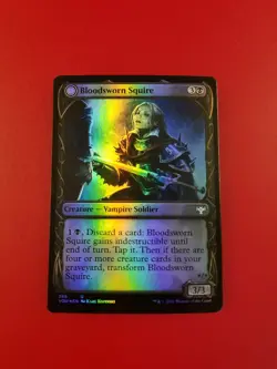 1x Bloodsworn Squire | FOIL Showcase | Innistrad Crimson Vow | MTG Magic Cards - Image 3
