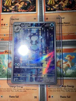Pokemon Poliwhirl Art Rare Holo Sv2a 176/165 Korean 90 HP Card - Image 1