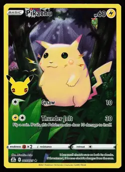 Pikachu 005/025 Holo Rare Celebrations Pokemon Card - Image 1