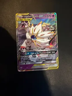 Pokemon Card Solgaleo & Lunala GX 75/236 Cosmic Eclipse Ultra Rare Holo NM - Image 1