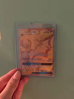 pokemon cards golden rare gx lunala mint condition very good and rare - Image 2