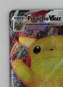 Pokemon TCG Pikachu VMAX Celebrations Black Star Promo Holo SWSH062 NM+ Card - Image 3