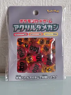 Pokemon Card Game Acrylic Damage Counters Set Japan Official Sealed - Image 1