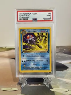 Pokemon Card 1st Edition Tentacruel - Fossil Set No. 44/62 - PSA 9 MINT - Image 1