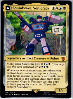 Soundwave, Sonic Spy 14 Universes Beyond: Transformers Magic: The Gathering LP - Image 1