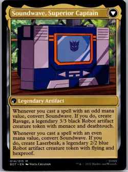 Soundwave, Sonic Spy 14 Universes Beyond: Transformers Magic: The Gathering LP - Image 2
