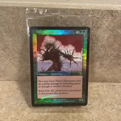 MTG - Sealed THORN ELEMENTAL FOIL 7th Edition Creature 2001 - NM - Image 2