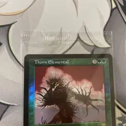 MTG - Sealed THORN ELEMENTAL FOIL 7th Edition Creature 2001 - NM - Image 4