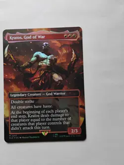 Kratos, God of War Borderless Foil Mythic Red Eng #2207 Secret Lair Drop - Image 1