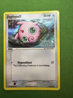 Pokemon Card - Jigglypuff EX Crystal Guardians Stamped #53/100 Reverse Holo 2006 - Image 3