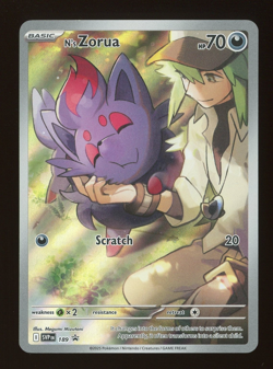 2025 Pokemon TCG N's Zorua Black Star Promo 189 Holo Illustration SVP EN - Image 1
