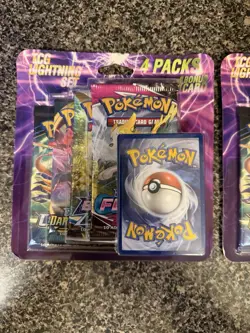 Lot of 2- Pokemon TCG Lightning Set. (8 Booster Packs With 2 Additional Cards) - Image 2