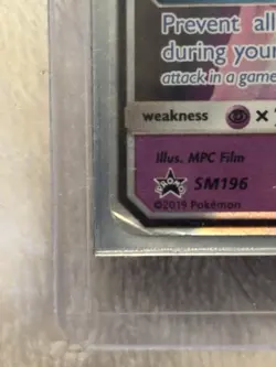 The Pokemon Company Mewtwo GX Promo Holo SM196 SM HP 190 Eng 2019 - Image 2