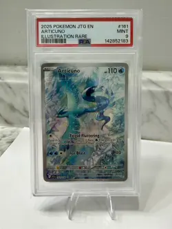 2025 POKEMON JTG EN-JOURNEY TOGETHER ILLUSTRATION RARE #161 ARTICUNO PSA 9 - Image 1