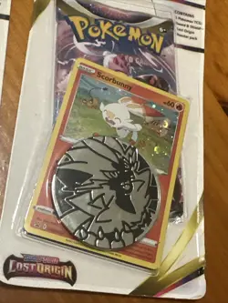 Pokemon Lost Origin Blisters Scorbunny Holo + Scorbunny Holo Swirl See Pictures - Image 3