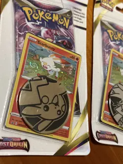 Pokemon Lost Origin Blisters Scorbunny Holo + Scorbunny Holo Swirl See Pictures - Image 4