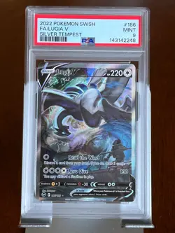 Pokemon Lugia V 186 Silver Tempest PSA 9 - Image 1