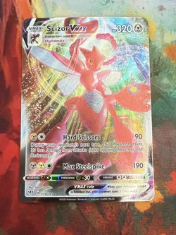 Pokemon TCG Scizor VMAX Darkness Ablaze 119/189 Holo Ultra Rare - Image 1
