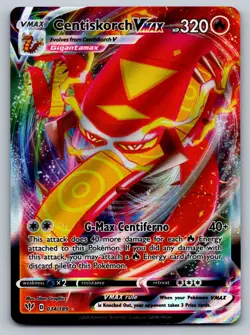 Pokemon Centiskorch VMAX Ultra Rare SWSH03: Darkness Ablaze 034/189 NM - Image 1