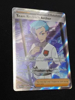Pokemon TCG-Team Rockets Archer 223/182 Full Art Ultra Rare Destined Rivals NM/M - Image 2