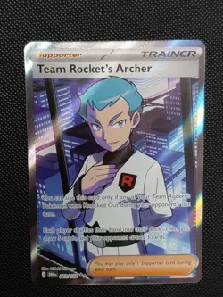 Pokemon TCG-Team Rockets Archer 223/182 Full Art Ultra Rare Destined Rivals NM/M - Image 3