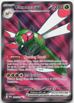 Yanmega ex 206/182 Ultra Rare Destined Rivals Pokemon Near Mint - Image 1