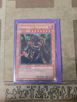 YUGIOH INVADER OF DARKNESS IOC-111 SECRET UNLIMITED ED HP 1996 - Image 1