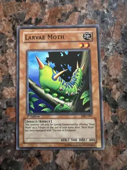 Yu-Gi-Oh! TCG Larvae Moth Metal Raiders MRD-007 1st Edition Common - Image 1