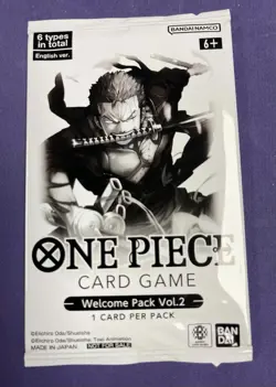 4X One Piece TCG The Azure Sea's Seven Welcome Packs Vol.2 Sealed Packs - Image 3