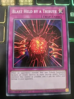SS01-ENB15 Blast Held by a Tribute 1st Edition Mint YuGiOh Card - Image 1