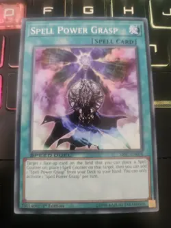 SBSC-EN004 Spell Power Grasp 1st Edition Mint YuGiOh Card - Image 1