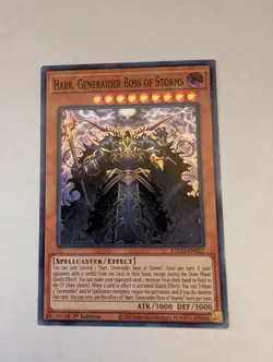 Yugioh Harr, Generaider Boss of Storms ETCO-EN027 Super Rare 1st Ed NM - Image 1