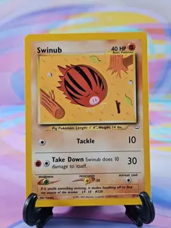Pokemon TCG Neo Revelation Card | Swinub 57/64 Common - Image 1