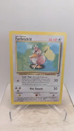 Pokemon TCG WOTC #40/130 Farfetch'd Base Set 2 Unlimited Uncommon Card - LP - Image 1