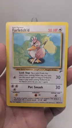 Pokemon TCG WOTC #40/130 Farfetch'd Base Set 2 Unlimited Uncommon Card - LP - Image 4