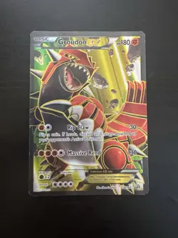 Groudon EX 150/160 Full Art Holo Rare XY Primal Clash Pokemon Card DMG - Image 1