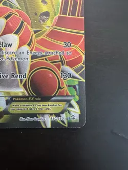 Groudon EX 150/160 Full Art Holo Rare XY Primal Clash Pokemon Card DMG - Image 4