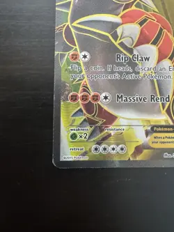Groudon EX 150/160 Full Art Holo Rare XY Primal Clash Pokemon Card DMG - Image 5