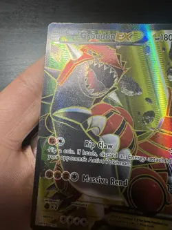 Groudon EX 150/160 Full Art Holo Rare XY Primal Clash Pokemon Card DMG - Image 6