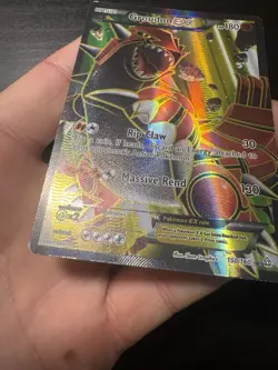 Groudon EX 150/160 Full Art Holo Rare XY Primal Clash Pokemon Card DMG - Image 9