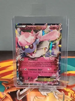 Diancie EX XY43 Black Star Promo Pokemon Card MP - Image 4