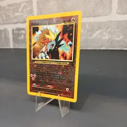 Entei 34 Black Star Reverse Holo Rare Promo Pokemon Card Swirl - Image 2