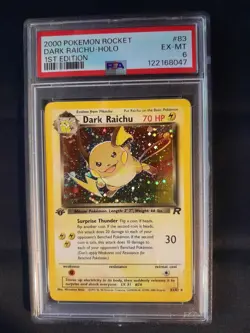 1st Edition Dark Raichu 83/82 - PSA 6 EX-MT - Team Rocket - Holo! - Pokemon Card - Image 2