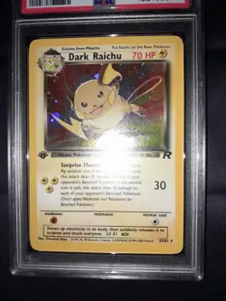 1st Edition Dark Raichu 83/82 - PSA 6 EX-MT - Team Rocket - Holo! - Pokemon Card - Image 5