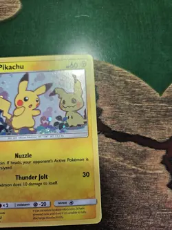 Pikachu SM162 Sm Holo Black Star Promo card, Lightly Played - Image 3