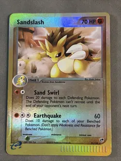 Sandslash 21/100 EX Sandstorm Reverse Holo Rare Vintage Pokemon Card TCG LP - Image 1
